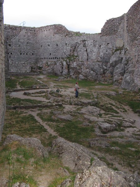 Inside Montsegur castle