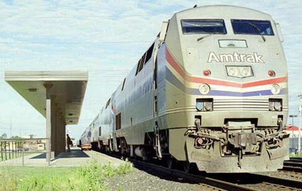 The lovely Amtrak train