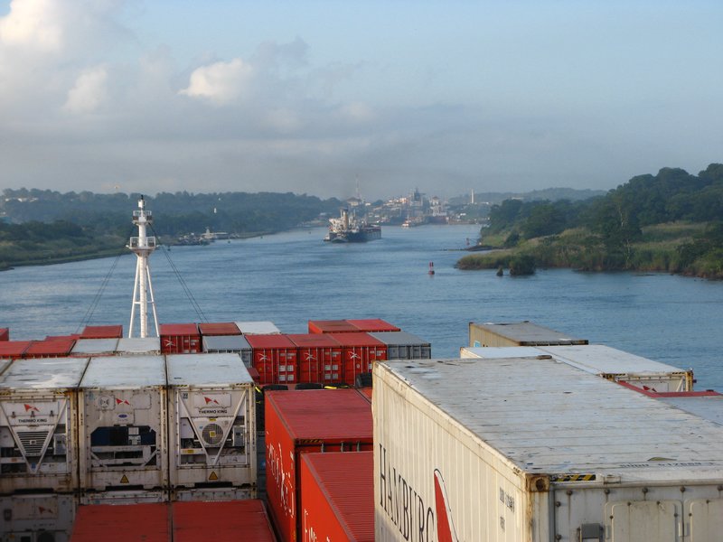 Approaching the Panama Canal
