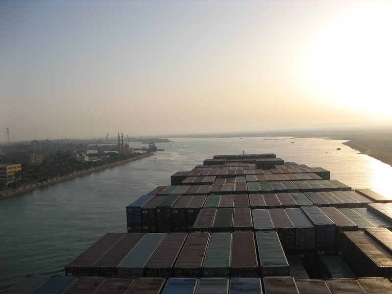 Entering the Suez Canal