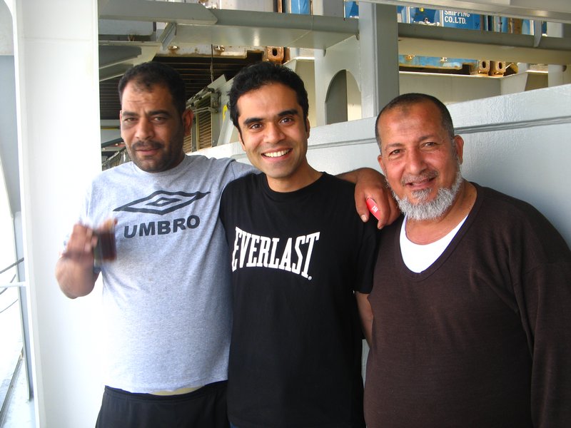 With the Suez Crew cum bazaar owners