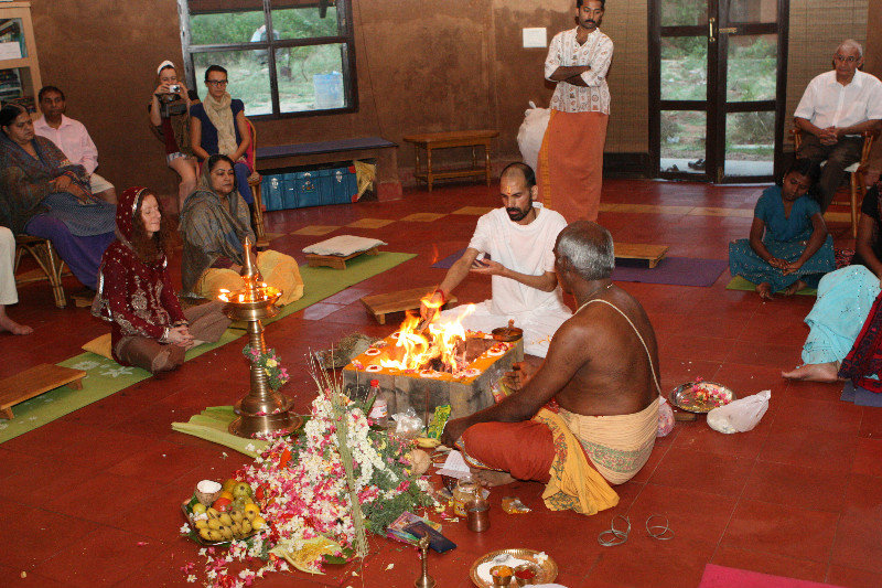 Maha Mritunjaya fire ceremony....