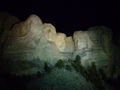 Mount Rushmore all jazzed up with the lights.