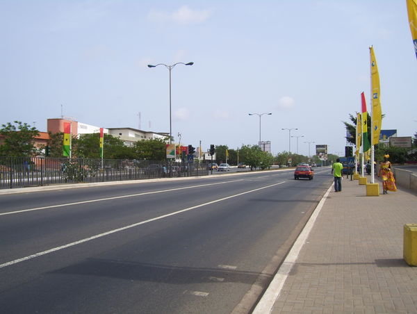 Main Street in Accra near my office