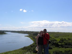 Lance & I overlooking the Saskatchewan River
