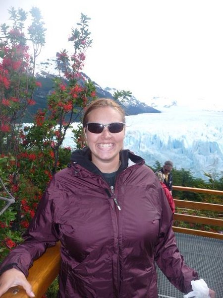 Ammi in front of the glacier