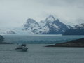 Our glacier boat from afar