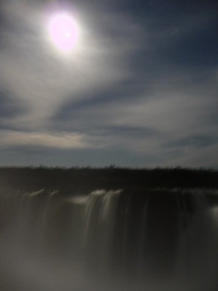 The falls by the light of the full moon