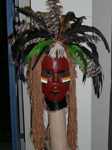 Weird African mask