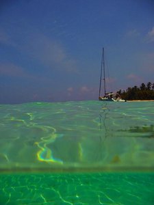 Our sailboat, the Twyla, and the beautiful waters of San Blas 