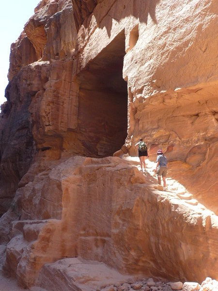 Ammi and Syd exploring Petra