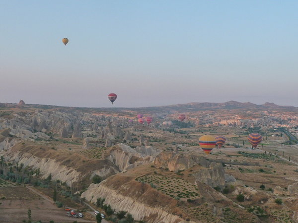 Flying over Cappadocia