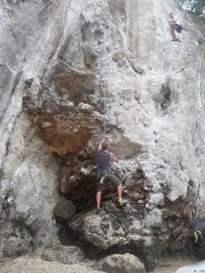 Rock climbing lessons