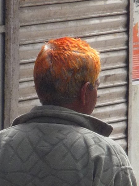 There is only one over the counter hair color treatment available, Hunter Orange