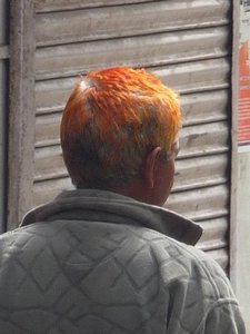 There is only one over the counter hair color treatment available, Hunter Orange