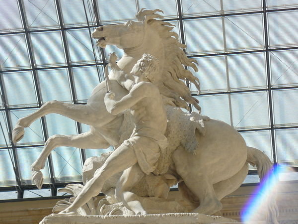 Louvre skylight horseback