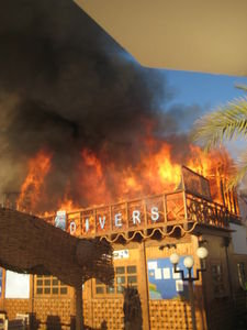 Dahab Hotel Restaurant Fire