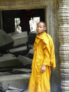 Monk At The Temple