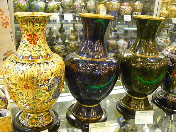 Enamel Ming Style Vases