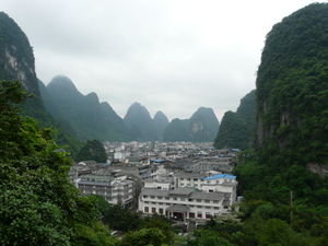 Yangshou Surrounded In Hills