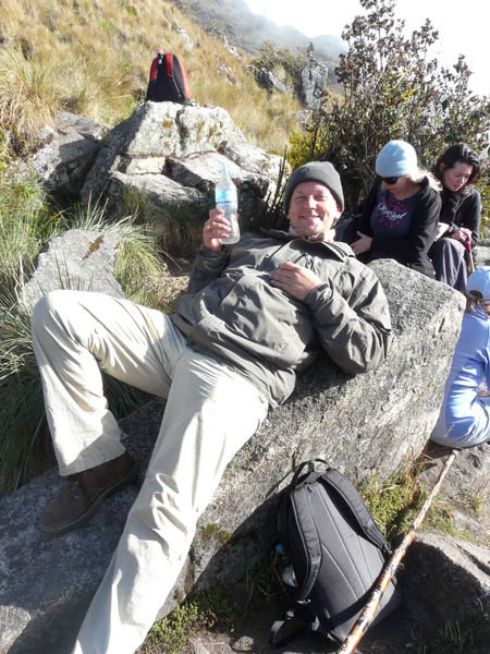Resting At Another Inca Trail Impass