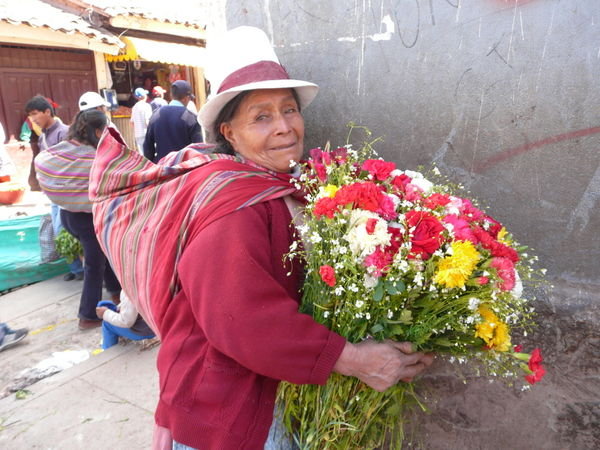Cusco Market Flowerlady