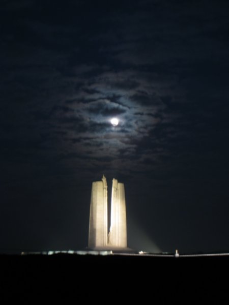 Vimy Ridge Monument at Night