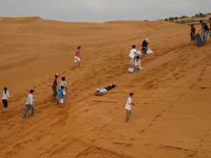 Sand dune sledding!!!