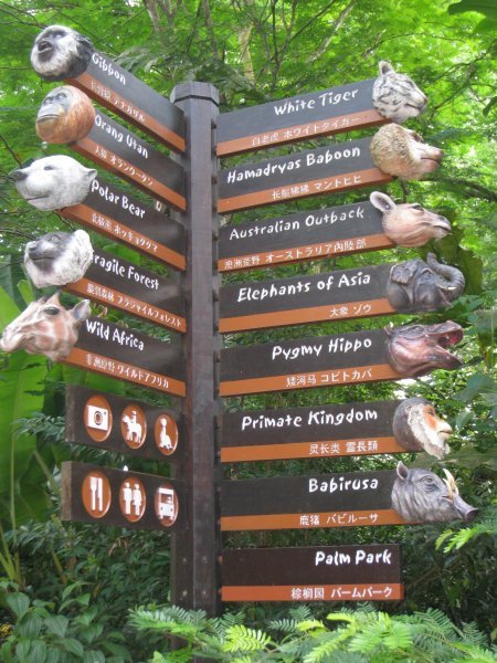 zoo signage