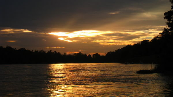 Sunset on Kinabatangan River