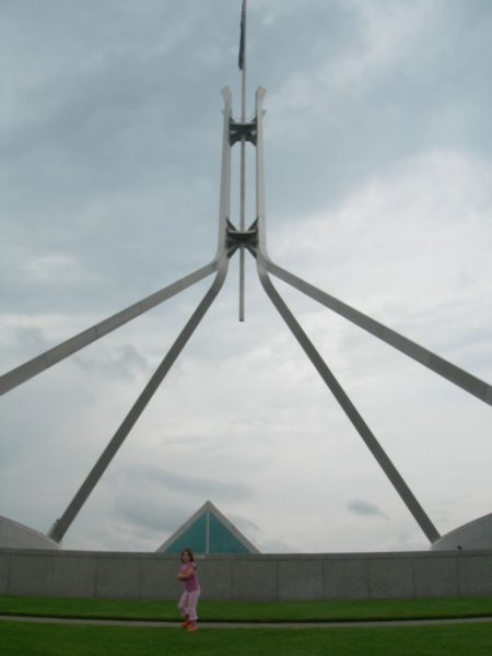 Parliment house Flag post...