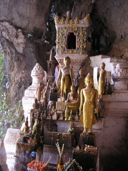 Buddha shrine in the caves