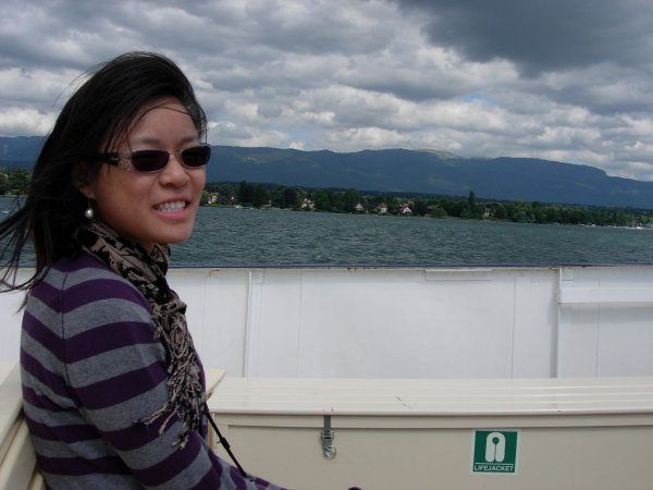 Yawen sur le bateau