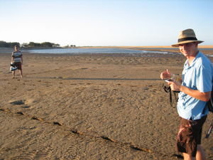 Alva beach with Tim and Philip
