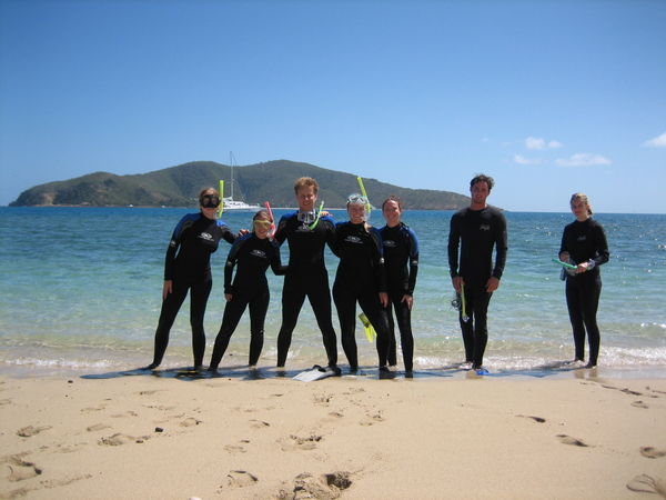Snorkeling in sexy stinger suits