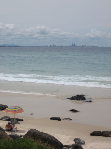 Surfers Paradise seen from Coolangatta