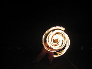 Spiral of fire