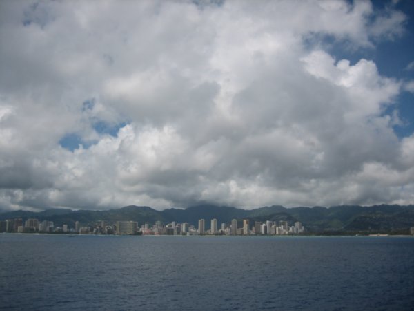 Waikiki seen from the Maui boat