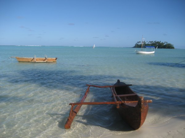 Traditional Polynesian boat - Rarotonga, Cook Islands