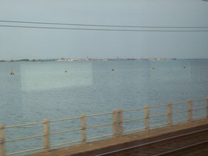 Venice from the train