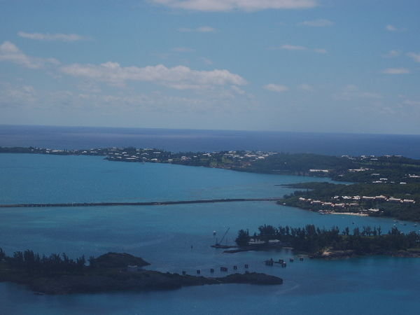 Bermuda from the plane