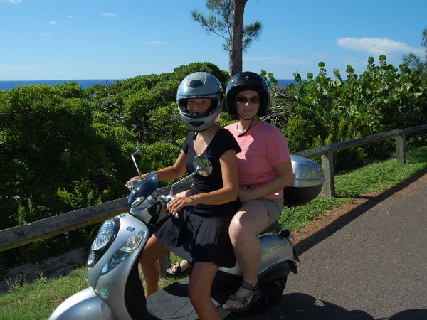 Kathie's scooter ride