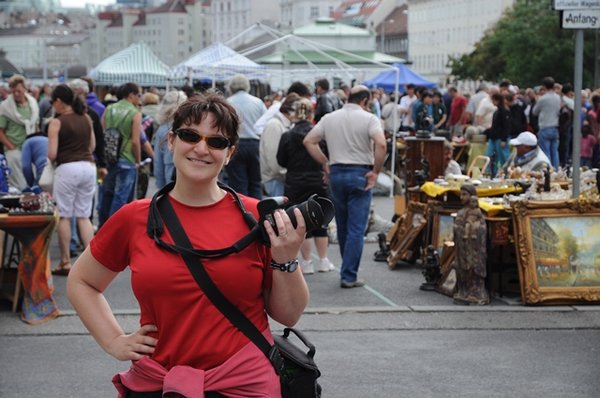 Kathie at Naschmarkt