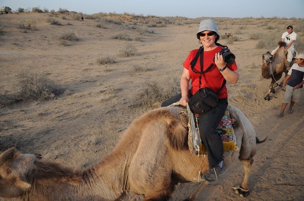 Kathie on camel