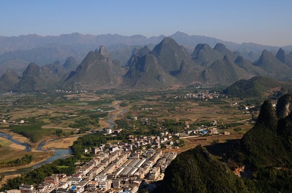 View of Xingping from Laozhai Hill