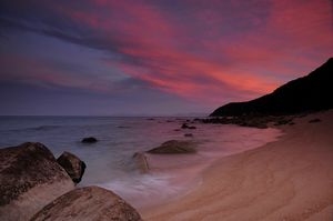 Tonga quarry sunset