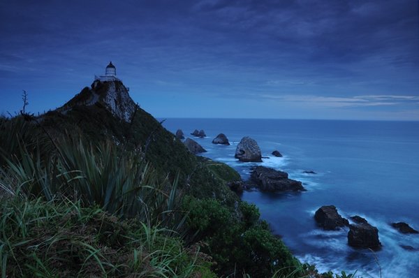 Nugget Point after sunset