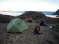Our campsite at Twilight beach