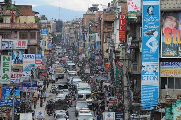 Crazy Kathmandu street