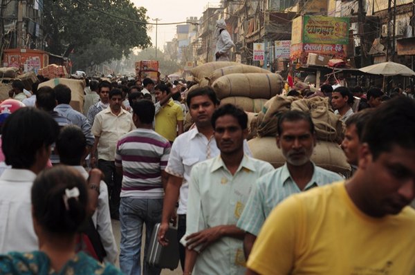 Market street in Delhi